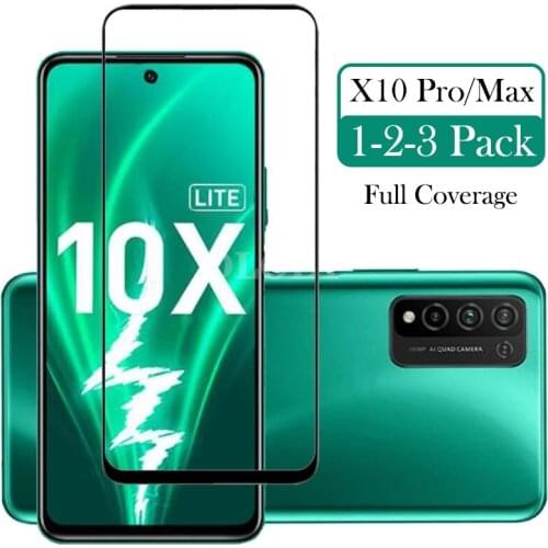 9H protector shell full cover coque on Honor X10 Pro Max 5G Screen Protector Honor 10X Lite x10pro x10max 10 x light Veree durci