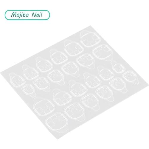 1 Sheet Double Sided False Nail Art Adhesive Tape Glue Sticker DIY Tips Fake Nail Acrylic Manicure Gel Makeup Tool