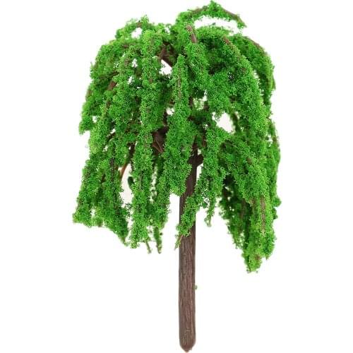 10Pcs Model Trees Train Railroad Wargame Scenery Landscape Layout 1:150 HO N