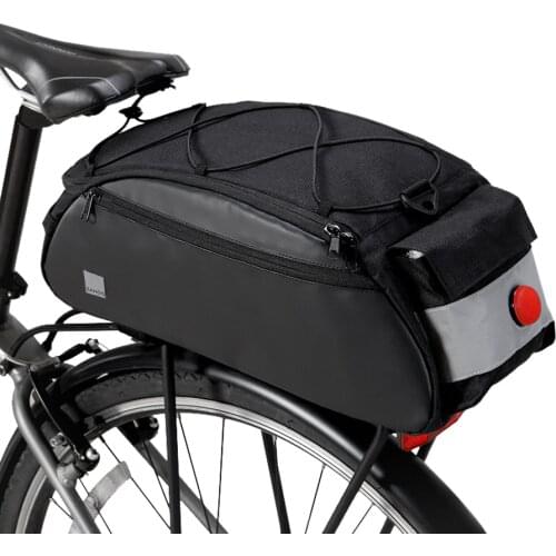 10L Waterproof Bicycle Bags Large Capacity Cycling Camel Bag Mountain Bike Saddle Trunk Bags with/without Taillight