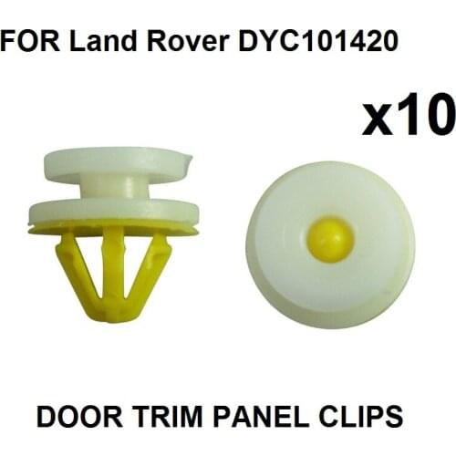 10x Door, Sill & Wheelarch Moulding Trim Clips- For Land Rover Discovery, For Freelander, OEM#DYC101420