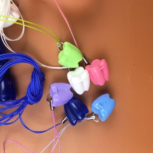 120 PCS Plastic Children Denture Box Bath Case Dental False Teeth Container Rins Basket Children Storage Boxes Bin