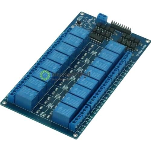 16-channel 5V Relay Shield Module with anode LM2576 Power for Arduino