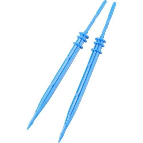 20pcs 13.5cm Blue Straight Arrow Dripper Connect 3/5mm Hose Micro Drip Irrigation Fittings Garden Greenhouse Watering Device