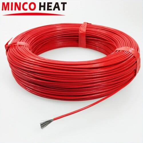 36K 48K Silicone Rubber Coated Warmer Far Infrared Carbon Fiber Heating Cable