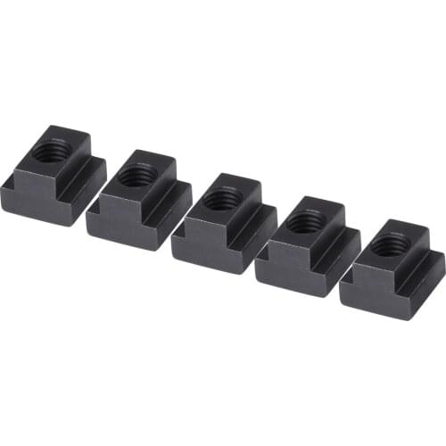 5 pcs Black Oxide Finish T Slot Nuts M12 Threads Fit Into T-slots In Machine Tool Tables