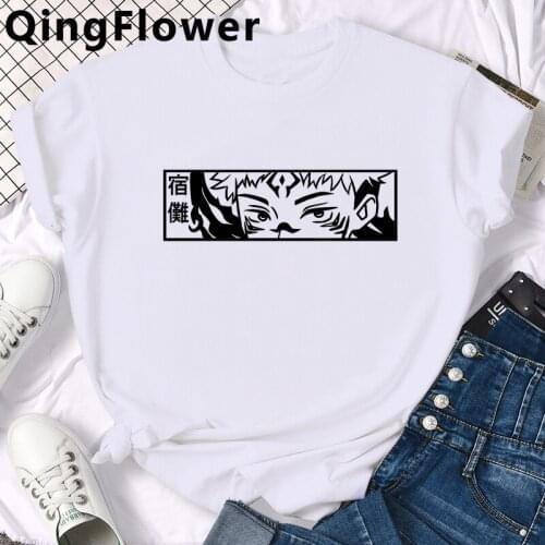 Anime Jujutsu Kaisen Yuji Itadori top tees clothes men plus size couple kawaii 2021 white t shirt top tees tshirt tumblr