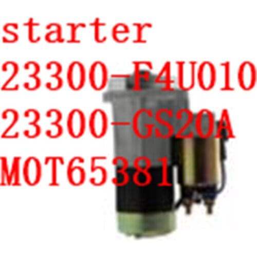 Free fast shipping starter 23300-F4U010 M0T65381 23300-GS20A use for car k21 k25 forklift parts