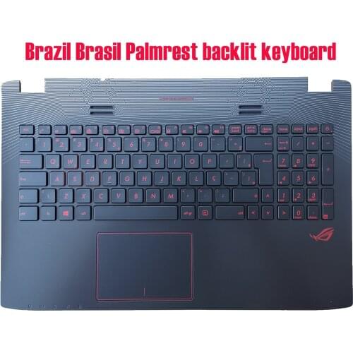 Brazil Brasil Palmrest backlit keyboard for ASUS GL552V/GL552VL/GL552VW/GL552VX/GL552J/GL552JX 90NB09I1-R31BR0