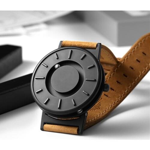 EUTOUR Magnetic Watch Ball Show Men Waterproof Luxury Mens Wristwatches Sport Stainless Steel Dropshipping Quartz Wrist Watch