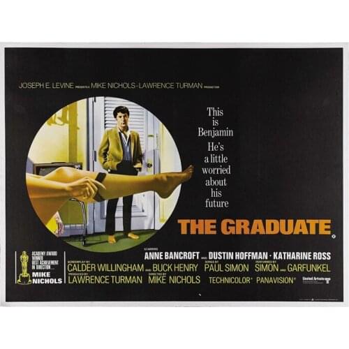 D0737 THE GRADUATE Movie 1967 Dustin Hoffman Silk Fabric Poster Art Decor Indoor Painting Gift