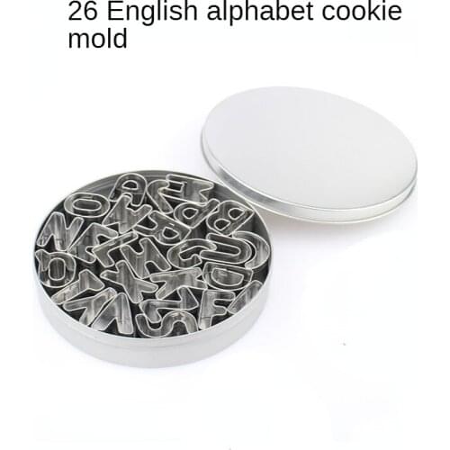 26 Letter Cookie Mold Stainless Steel Cookie Mold Fruit Cutting Die DIY Baking Tool Baking Accessories Chocolate Mold