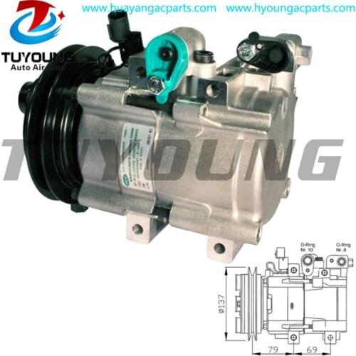 HS18 Car Ac Compressor For Hyundai Starex Satelite H-1 H-200 977014A071 977014A370 977014A021