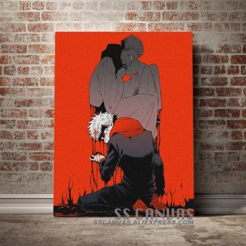 Sukuna Yuji Itadori Jujutsu Kaisen Anime Canvas Painting Decor Wall Art Pictures Home Living Room Decoration Prints Poster
