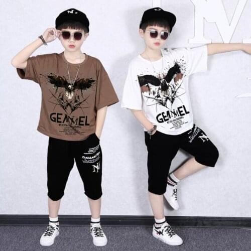 Boys Clothes Set 2021 Sports Suit for Boys Clothes Sets Summer Cartoon Teenage Boy Clothing Set Kids Tracksuit Children Shorts