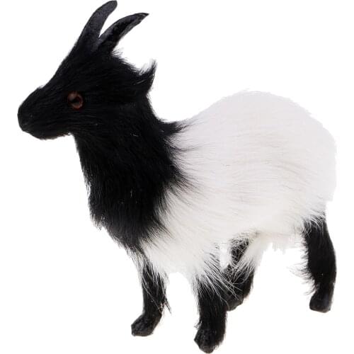 Mini Simulation Goat Plush Ornament Kids Toy Deer Christmas Trees Decoration