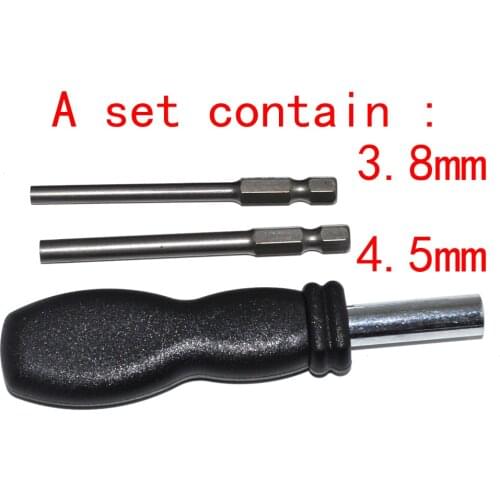 Xunbeifang 3.8mm and 4.5mm Screwdriver Bit Screw Driver GameBit with Handle for Nintendo SNES N GC for N64