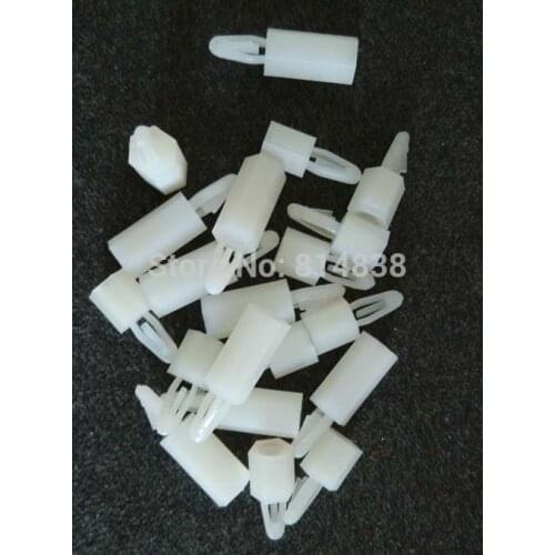 Wkooa M3x7 Nylon Hex Spacers Screw Nut Standoff Plastic Accessories White Reverse Locking Circuit Board Support