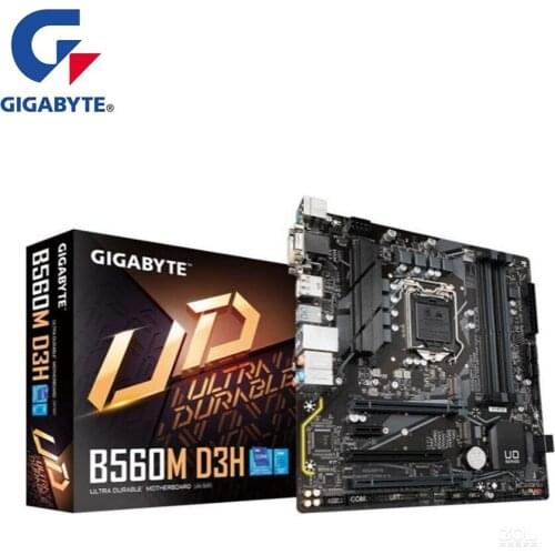 NEW For Gigabyte GA B560M D3H Motherboard LGA 1200 B560 Desktop Mainboard Support i3 i5 i7 10400F 10400 10100F 10700K