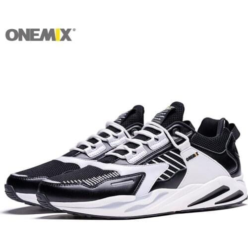 Onemix 2021 New Running Shoes Men Classic Retro Lightweight Sneakers Outdoor Anti-slip Sports Shoes Male Athletic Jogging Shoes