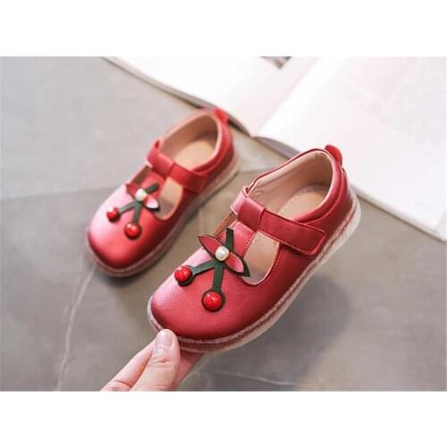 Girls Mary Jane Shoes Flat Genuine Leather Party Princess Shoes School Uniform Little Girls wedding shoes Round Toe обувь дл