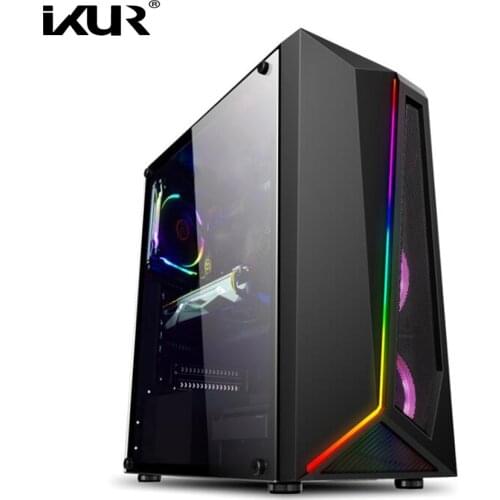 IXUR Office Desktop Computer Gaming Card RX 560 4G For AMD Athlon X4 740 CPU RAM D3 8G 120G/240G/480GB SSD Computer PC