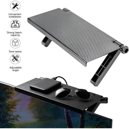 1/2PCS Adjustable Screen Top Shelf Display Shelf Computer Monitor Riser Desktop Stand TV Rack Storage Desks