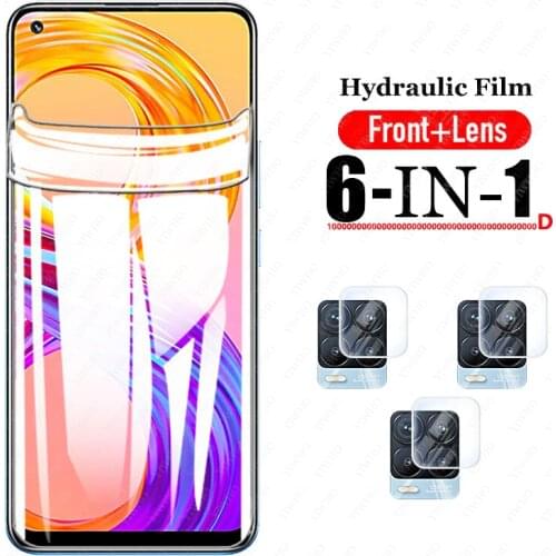 Transparent Safety Hydrogel Film For Oppo Realme 8 Pro Screen Protector OPO Realme7 7Pro 7 x7 7 5G 6 Front Soft Camera Glass