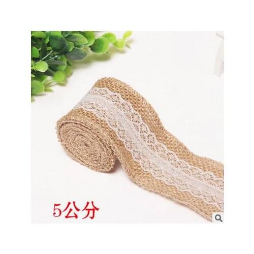 Wedding decoration hemp rope linen lace linen home decoration decorated holiday party Christmas decorations for home