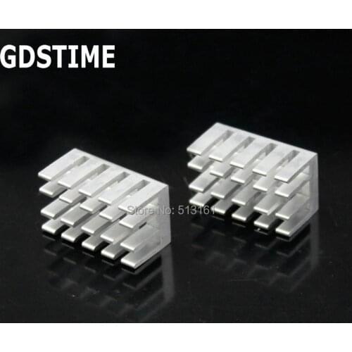 200 Pieces Gdstime 22x13x11mm Radiator Aluminum Heatsink Extruded Heat sink 22MM for Electronic Heat Dissipation