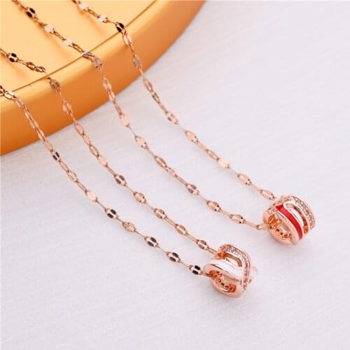 2021 Trendy High Fashion Zircon Shell Pendant Women Necklaces Ladies Luxury Wedding Jewelry Female Clavicle Necklace Girl Gift