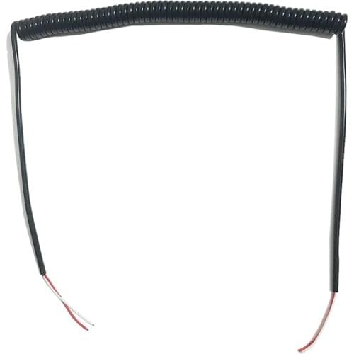 20AWG Spring Koper spiral Cable 2core 0.5 Square Black Telescopic Wire Sheathed Wire Spring Electrical Cable Extensible Wire