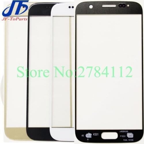 30Pcs Touch panel Replacement For Samsung Galaxy S6 G920 / S7 G925 black Front Outer Glass Lens Cover