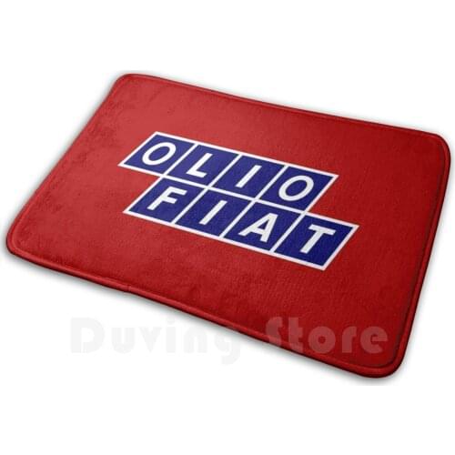 Olio Fiat - Blue / White Mat Rug Carpet Anti-Slip Floor Mats Bedroom Fiat Lancia Olio Rally 037 Delta 131 Abarth Grifone Car