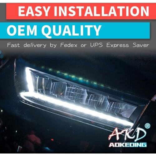 Car Styling for Toyota Highlander Headlights 2018 New Kluger DRL low beam High Beam LED Dynamic turn signal