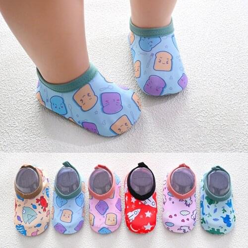 Children Beach Shoes Baby Soft Floor Indoor Slipper Snorkeling Swim Socks Boys And Girls Anti-slip Home Barefoot Kids Slippers