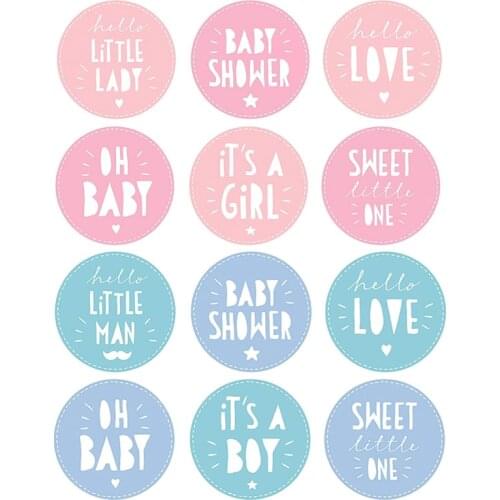 It Is A Boy/girl Stickers Decoration Baby Shower Oh Baby Boy or Girl Vote Gift Bag Sticker for Gender Reveal Party DIY Supplies