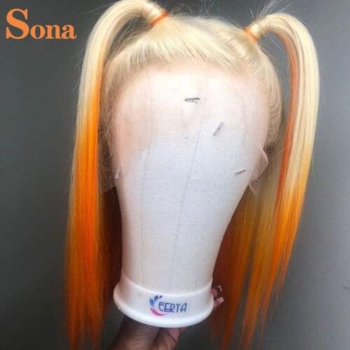 Ginger Orange Wigs Glueless Bob Lace Front Human Hair Wigs Colored Pixie Cut Wigs for Women Remy Brazilian Hair