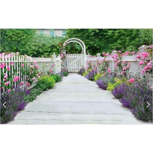 Customized 3d photo wallpaper 3d wall murals wallpaper TV setting wall spring garden murals wall papers living room decoration