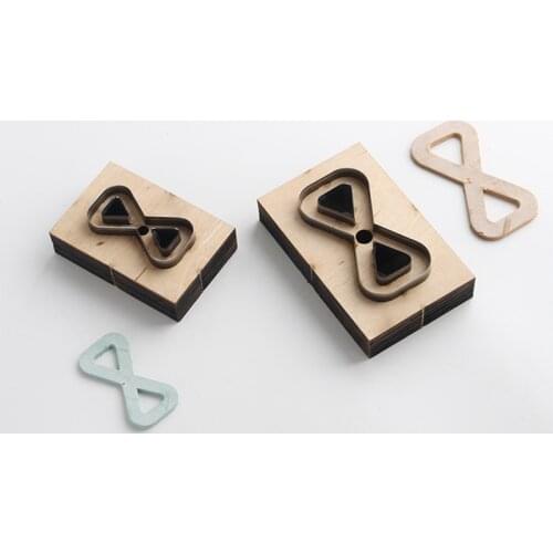 Creative Leather Bag Chain Template DIY Wooden Punching Die Handcraft Leather Tool Cutting Mould For Bag Straps Making Leather