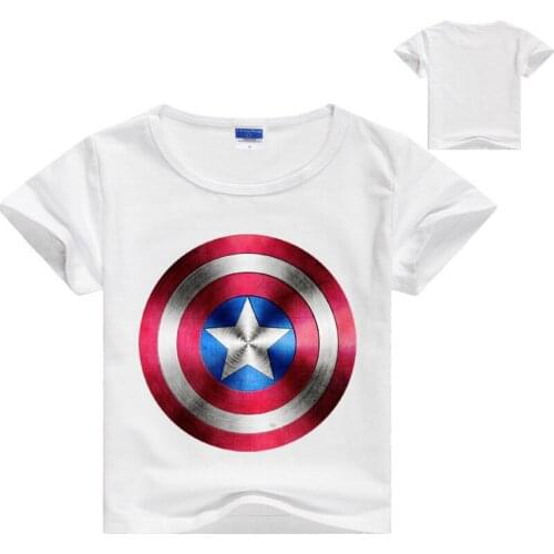 2021 summer hot sale childrens clothing American team printed childrens short-sleeved T clothing light and sweat-absorbing