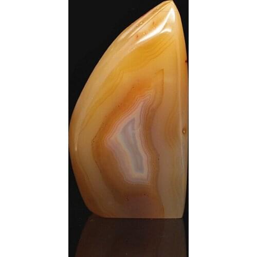 Manao Qi natural gray stone rock carving material polished agate stone specimens mineral specimens 03