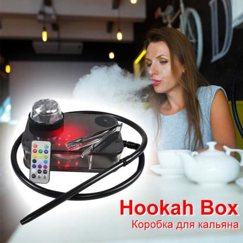 Acrylic Hookah Set With LED Light Nargile Sheesha Narguile Chicha Cachimbas Hookah Shisha For Smoking кальян