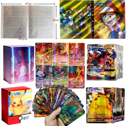 2021 New Pokemon Cards in Spanish GX VMAX Trainer Energy Holographic Playing Cards Game Castellano Español Children Toy