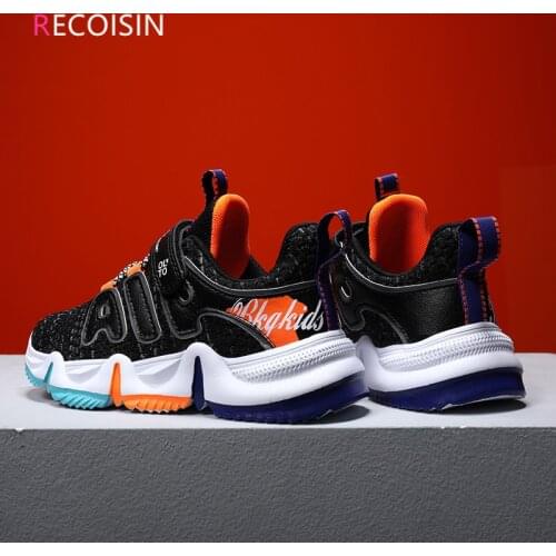 RECOISIN Autumn Kids Shoes For Boys High Quality Breathable Mesh Sports Running Sneakers Boys Children Shoes Chaussure Enfant