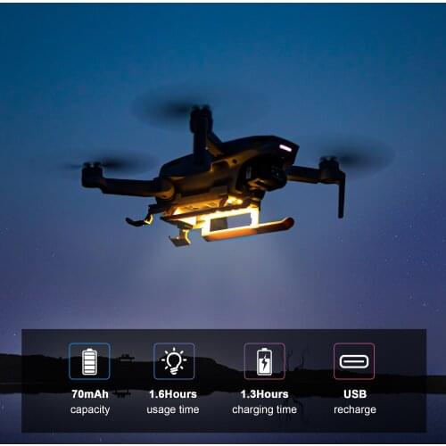 DJI Mini 2 LED Landing Gear Night Flight Folding Height Extended Skid Protector Kit for DJI Mavic Mini Drone Accessories