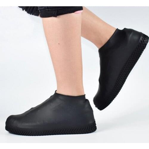 Silicone Overshoes Reusable Waterproof Rainproof Men Shoes Covers Rain Boots Non-slip Washable Unisex Wear-Resistant Recyclable