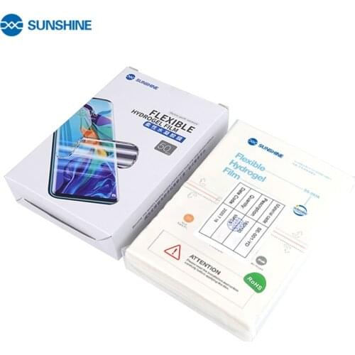 SUNSHINE 50pcs SS-057A HD Hydrogel Membrane Film LCD screen protective film for SS-890C RL-870C Auto Film With Cutting Code