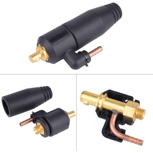 TIG Welding Power Cable Quick Convert Connector M12*1.0 Gas Adapter Transfer Integrate 10-25/35-50 Euro Connector For TIG Torch