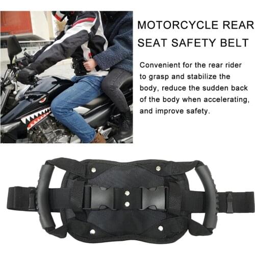 Universal Motorcycle Motocross ATV Rear Seat Grab Armrest Black
